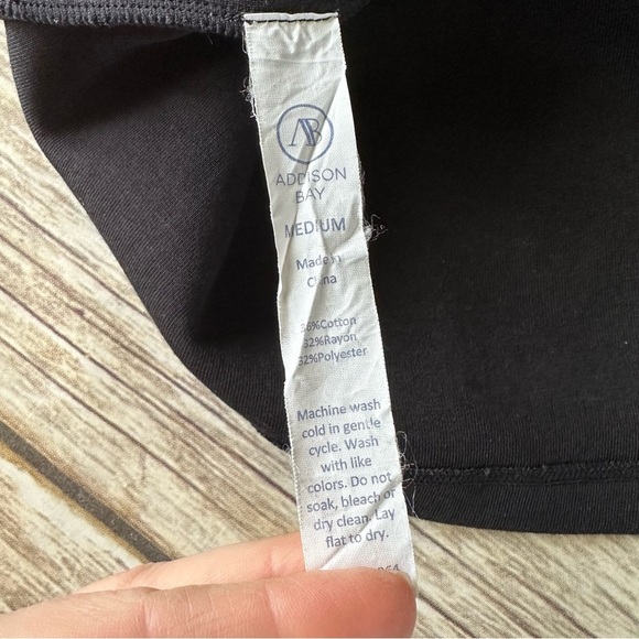 Addison Bay Soft Luxe Prep Black Dress M - Picture 9 of 11